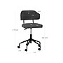 Linon Home Decor Products Tristan Armless Fabric Swivel Computer and Desk Chair, Black (178535BLACK01U)~#|#~C30FC29D-33D4-49B5-B81D7EDFDEC18DC1_sc7