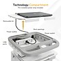 Mount-It! MedHub Powered Compact Medical Cart Workstation with Drawers, Power Kit, Built-In Power Strip, White/Gray (MI-16057)~#|#~C311C9AE-37DD-4D0C-8093B732CB1C8348_sc7