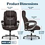 La-Z-Boy Niall AIR Lumbar Pro+ Ergonomic Vegan Leather Executive Big & Tall Chair, 400 lb. Capacity, Dark Brown (60114-DBRN)~#|#~C31ECD7D-0D3D-4B8F-ABD516DA7BE1A67E_sc7