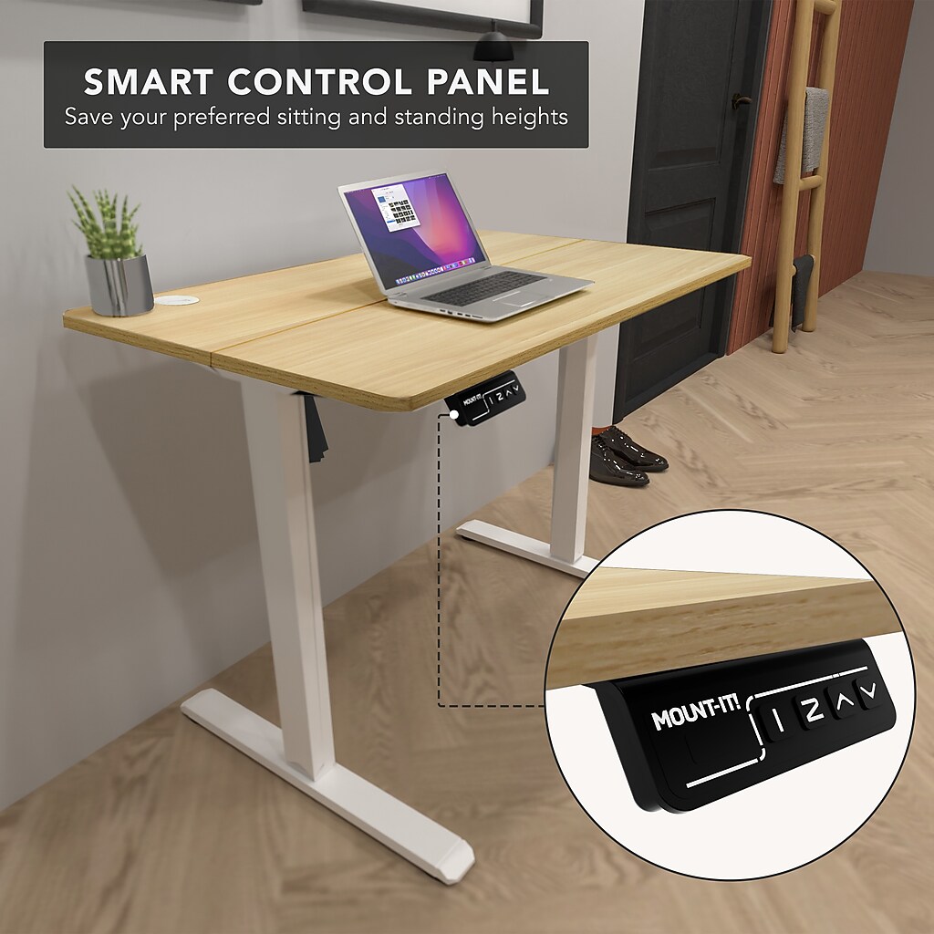 Smart control panel close-up on desk
