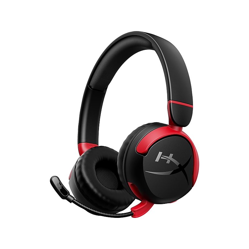 HyperX Cloud Mini Wireless Active Noise Canceling Bluetooth Gaming On Ear Headset, Chromebook Certified, Black (7G8F1AA) image 1