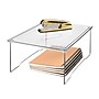 iDESIGN Small Stackable Folding Plastic Storage Bin, Clear (03670CC)~#|#~C321E57B-17FE-4422-AA659BF44D16A3FA_sc7