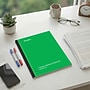Staples Wireless 1-Subject Notebook, 8.5" x 11", College Ruled, 80 Sheets, Green (ST58380C)~#|#~C325D8E4-78DD-4A09-AA6E0F6B59A86FAA_sc7