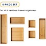 Whitmor 6-Piece Bamboo Drawer Organizer, Natural (6596-9313)~#|#~C32A561A-B12F-4A3A-AAC53A0F1AE9CF7A_sc7