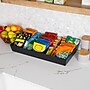 Mind Reader Plastic Snack Tray Countertop Organizer Condiment Holder, Black (SNACKORGT-BLK)~#|#~C32C5F2C-56C4-4E8D-A527836731285806_sc7