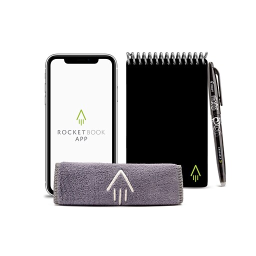 Rocketbook Mini Reusable Smart Notepad, 3.5" x 5.5", DotGrid Ruled, 48