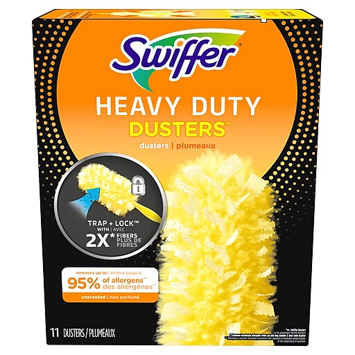 Swiffer Heavy Duty Duster Blend Refills, Yellow, 11/Box (99035) Staples