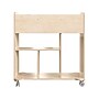 Flash Furniture Bright Beginnings Mobile 10-Section Storage Cart, 33.5"H x 31.5"W x 13"D, Brown (MK-KE24244-GG)~#|#~C32ECE0F-D3CD-49F0-ADEDEE52A50ECE93_sc7