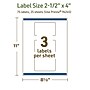 Avery Dissolvable Rectangle Multipurpose Labels, 2.5" x 4", Off-white, 75/Pack (94245)~#|#~C32F2B14-D768-492A-A21C323426FC79C1_sc7
