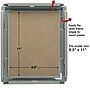 Excello Brands Plastic Snap Frame, 8.5" x 11", Vertical/Horizontal, Wall Mounted, Gray Oak~#|#~C32F7CA1-2CAE-4434-93FE6F25971E91A8_sc7