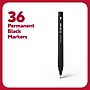 TRU RED™ Pen Permanent Markers, Ultra Fine Tip, Black, 36/Pack (TR54546)~#|#~C3323868-5231-41FD-A9756EA03BCFF8B2_sc7