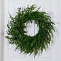 Nearly Natural Artificial Real Touch Norfolk Island Pine Wreath, 24" (W1396)~#|#~C33283A9-7C54-4E1B-BF023F97D7479D45_sc7