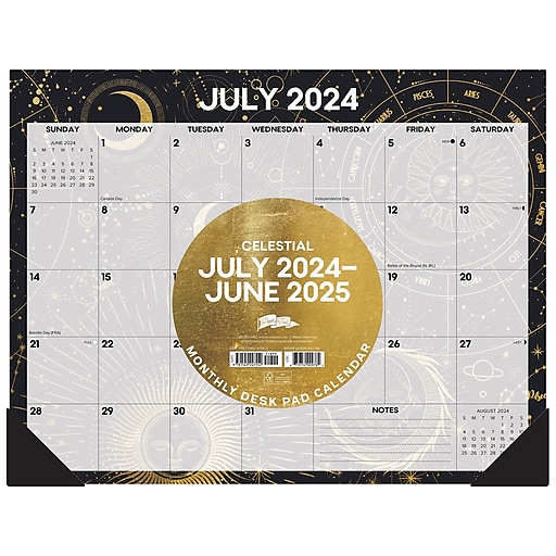 20242025 Willow Creek Celestial 22" x 17" Academic Monthly Desk Pad