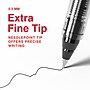 Staples Optiflow+ Rollerball Pens, Extra Fine Point, 0.5mm, Black Ink, Dozen (ST63314)~#|#~C3412E62-81F8-4C88-B553B0892DE12C15_sc7