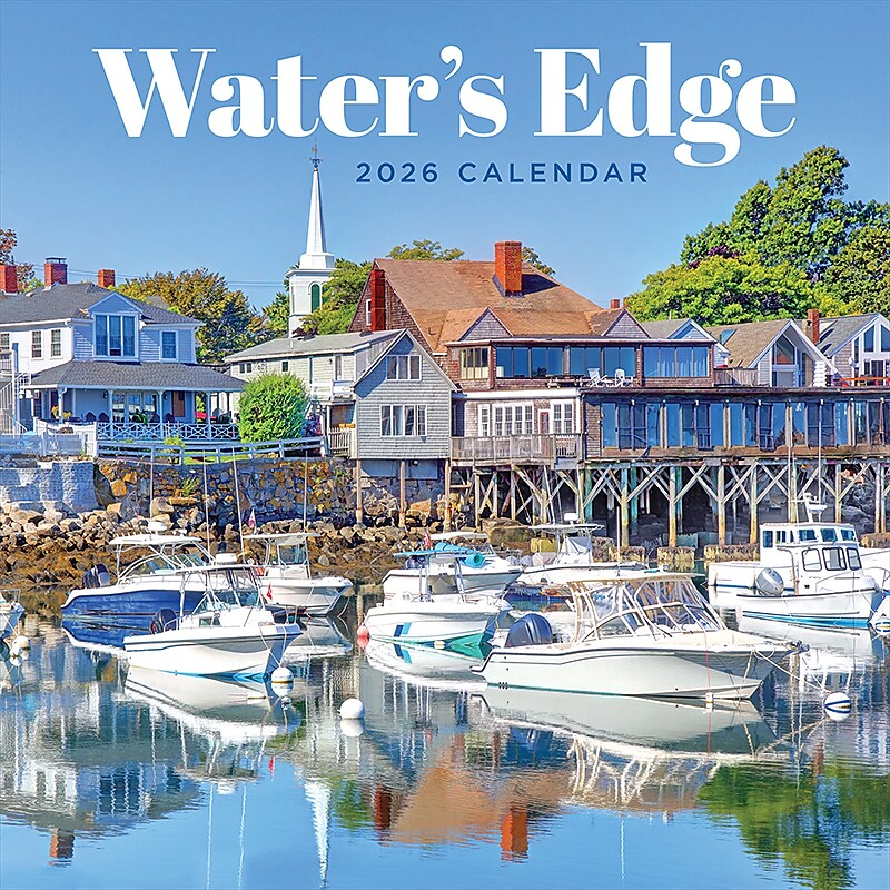 2026 TF Publishing Water's Edge 12" x 12" Monthly Wall Calendar (26-1049) image 1