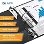 Davis Group QuickFit Heavy Duty 2" 3-Ring Standard Binders, D-Ring, Black, 4/Pack (95031P-04)~#|#~C3455930-CD89-4304-8D6676FD4A316FB1_sc7