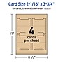 Avery Integrated Cards, 2-1/16" x 3.75", Matte Kraft Brown, 100/Pack (95325)~#|#~C34C589C-011B-438C-B17D78FF4844A6AF_sc7