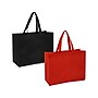 Merangue Reusable Shopping Bags, 12" x 16", Black/Red, 2/Pack (1008-3230-00-000)~#|#~C34E1CAC-81FB-4F9D-93D87043977A2FD5_sc7