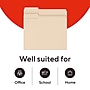 Staples 1/3‑Cut Left‑Tab File Folders, Letter Size, Manila, Durable Paper Stock, 100/Box~#|#~C34E74C2-3F30-4832-B36D659CB0865FE2_sc7