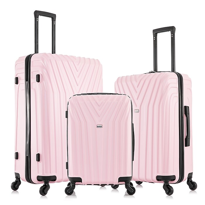 InUSA Vasty 3-Piece Hardside Spinner Carry-On Luggage Set, TSA