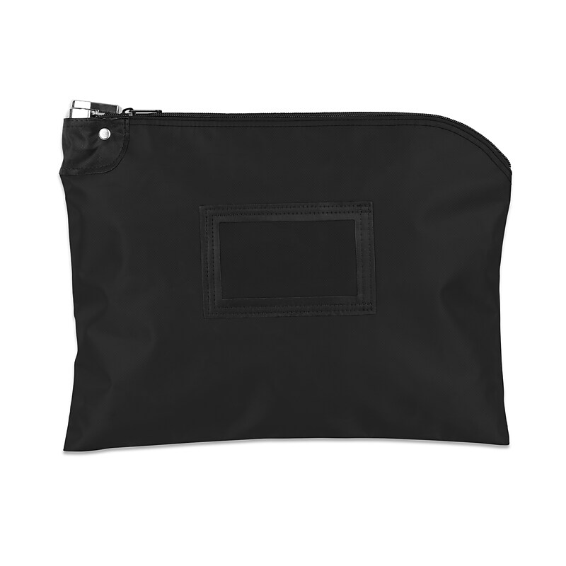 Bank Supplies Deposit Bags, Black (611-21115-BK) image 1