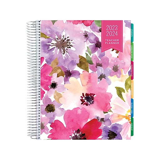 20252025 Global Printed Products Spring Floral 8.5" x 11" Academic