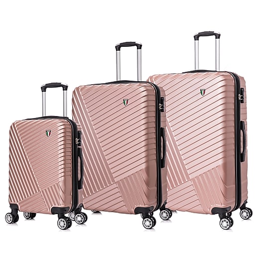 TUCCI VOLARO 3-Piece Hardside Luggage Set with Spinner Wheels