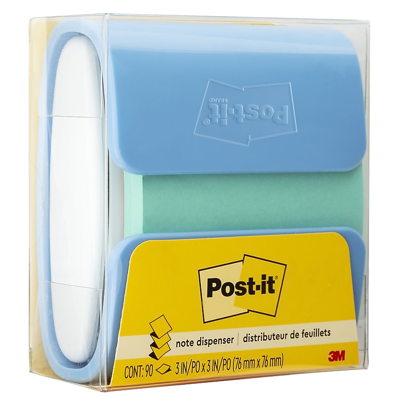 Post-it Pop-Up Notes Dispenser for 3" x 3" Notes, Color Chosen at Random (WD-330-COL) image 1