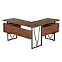 Techni Mobili 59" L-Shaped Desk with Drawers and File Cabinet, Walnut/Black (RTA-4809DL-WAL)~#|#~C3604178-EDB7-4C8B-BDE7A86EBA089304_sc7