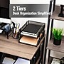 Mind Reader 2-Tier Stackable Paper Desk Tray, Metal Mesh, Black, 2/Set (2CSTACK2-BLK)~#|#~C3617DF3-84B0-4C6E-BBF35349F7AA522B_sc7
