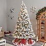 Nearly Natural 9-ft Flocked White River Mountain Pine Artificial Christmas Tree with Pinecones and 650 Clear LED Lights (T3384)~#|#~C36579BB-93DF-4B63-991228FB054ED721_sc7