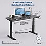 Uncaged Ergonomics Rise Up 3-stage Dual Motor Electric Standing Desk Frame, Black, Desktop Not Included (RUB)~#|#~C36670C9-2EAB-400F-BCDDFAAD2E09EAB4_sc7