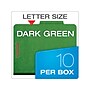 Pendaflex Pressboard Classification Folder, 2-Dividers, 2 1/2" Expansion, Letter Size, Dark Green, 10/Box (24133P)~#|#~C366AD2E-98AF-4633-B583AFD1383309CD_sc7