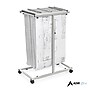 AdirOffice Steel Mobile Blueprint Storage File Storage Cart with (12) 30" Hanging Clamps, Beige (614-6036)~#|#~C366BB50-AC09-4E4C-9E21EAB433DEDBCA_sc7