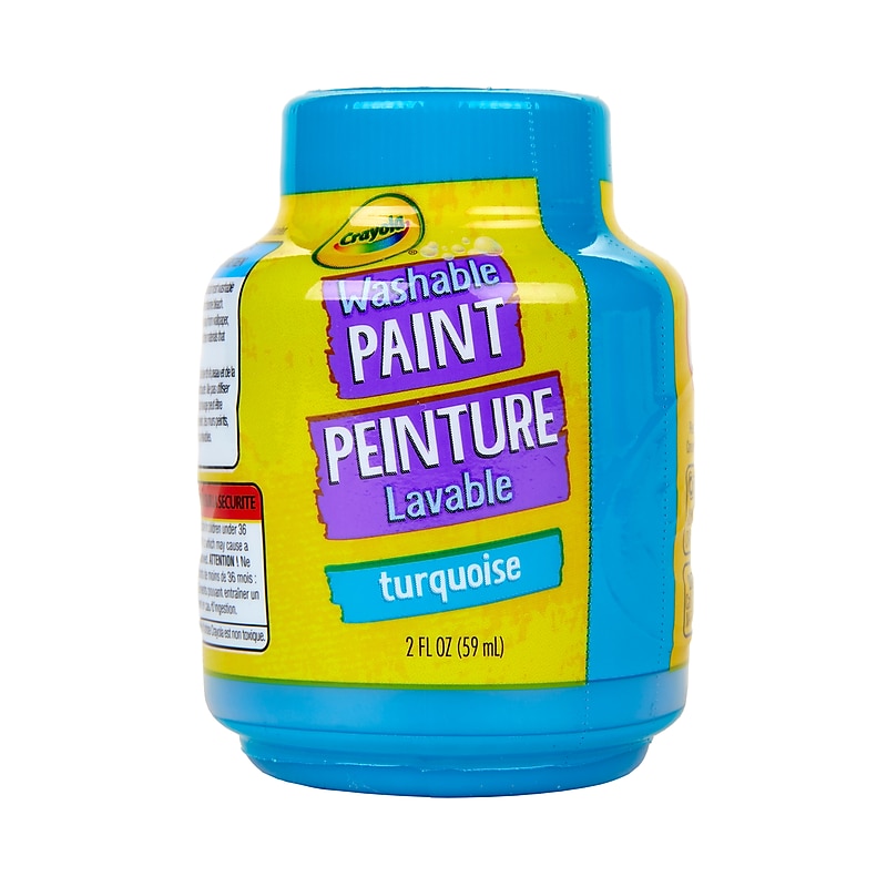 Crayola Washable Kids' Paint, Turquoise Surf, 2 Fl. Oz. (54-2848) image 1