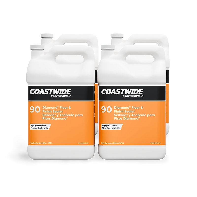 Coastwide Professional™ Floor Finish and Sealer Diamond, 3.78 L, 4/Carton (CW511001-A) image 1
