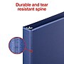 Staples 1" 3-Ring Non-View Binder, D-Ring, Navy Blue (26408-CC)~#|#~C3695B8F-398A-4835-B8C20132B6CA1B0A_sc7