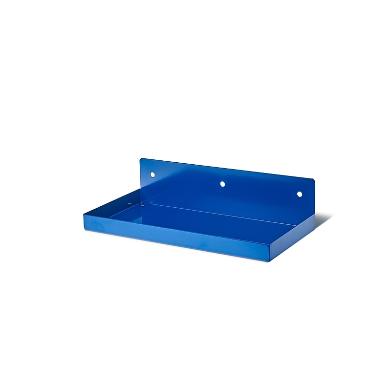 Triton Products DuraHook 12" W x 6" D Blue Steel Pegboard Shelf (76126) image 1