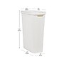 Mind Reader 10.57-Gallon Hamper with Lid, Plastic, White (40FABHAMP-WHT)~#|#~C36C4477-4507-4C0D-8CC6F98A1B4668A8_sc7