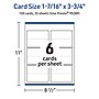 Avery Integrated Cards, 1-7/16" x 3.75", Glossy White, 150/Pack (95289)~#|#~C36F9407-2FB8-400E-B5A75E981D5080F0_sc7