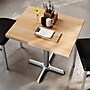 Flash Furniture Bennett Wooden Commercial Indoor Table, 30" x 24", Natural Top/Silver Base (GSF2430NTT2222S)~#|#~C370D306-63D4-4DA1-956F9BB77B4BB4DD_sc7
