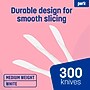 Perk™ Polystyrene Knife, Medium-Weight, White, 300/Pack (PK56399)~#|#~C371643F-7860-4CEC-B44AE6C662DC3BE1_sc7