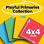 Post-it Super Sticky Notes, Playful Primaries Colors, Lined, 4 in x 4 in, 90 Sheets/Pad, 4 Pads/Pack (675-4SSAN)~#|#~C374F0B5-B0AC-444D-BA0E15A4EA682EB4_sc7