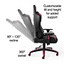 Emerge Vartan Bonded Leather Gaming Chair, Black/Red (53241V)~#|#~C375F1FD-DD1F-4A91-A9F4B7BFF84A35B7_sc7