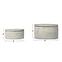 Storied Home Round Decorative Cement Storage with Lids (A75500081)~#|#~C3768790-52C5-4850-821A482262B1648C_sc7