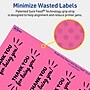 Avery Laser/Inkjet Rectangle Multipurpose Labels, 9.75" x 1.25", Bright Pink, 50/Pack (94262)~#|#~C3794190-FC9A-4A0B-93E3CA49ED041712_sc7