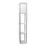 Simple Designs 62.50" Etagere Organizer Storage Shelf Floor Lamp with Linen Shade, Grey (LF1014-GRY)~#|#~C37DA1C6-6556-4D0D-A5AF968AAD6757DC_sc7
