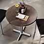 Flash Furniture Bennett 30" Round Wooden Commercial Indoor Table, Dark Brown Top/Silver Base (GSFRD30DBT2222S)~#|#~C3847E00-0BC5-4BAF-905F1AF35224757C_sc7