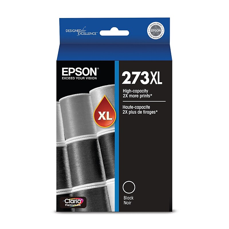 Epson T273XL Black Ink Cartridge, High Yield (T273XL020-S) image 1