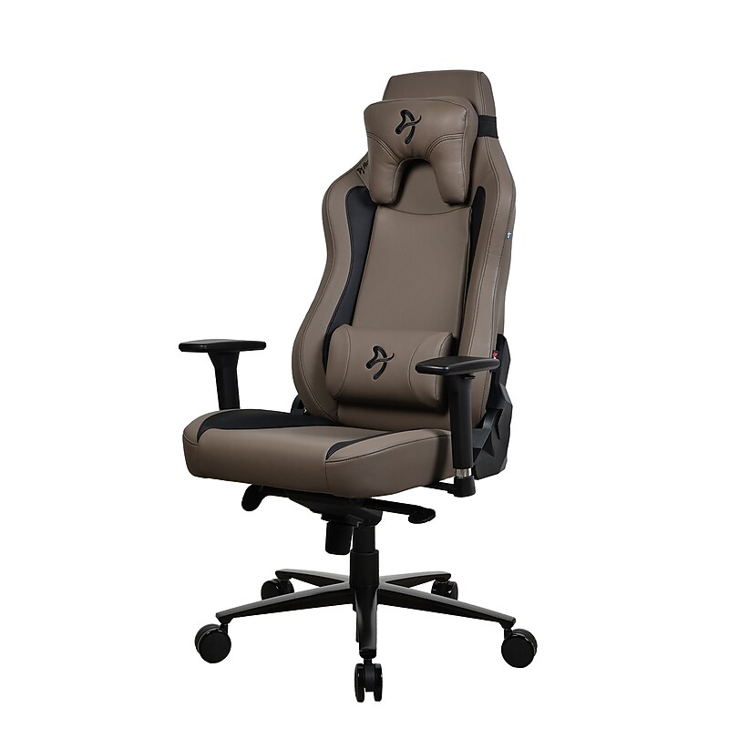 Arozzi Vernazza SoftPU Faux Leather Ergonomic Racing Gaming Chair, Brown (VERNAZZA-SPU-BWN) image 1